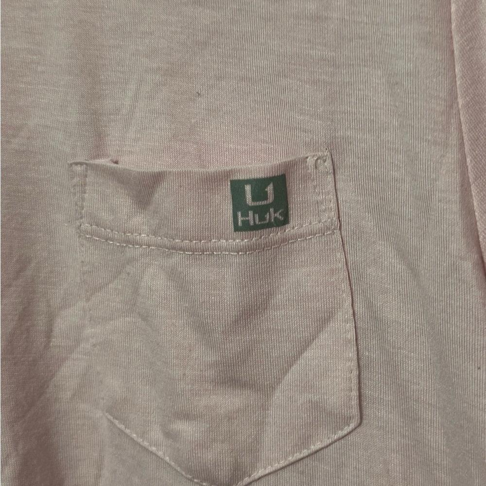 Huk Fishing Light Pink Long Sleeve Hoodie - Picture 2 of 3